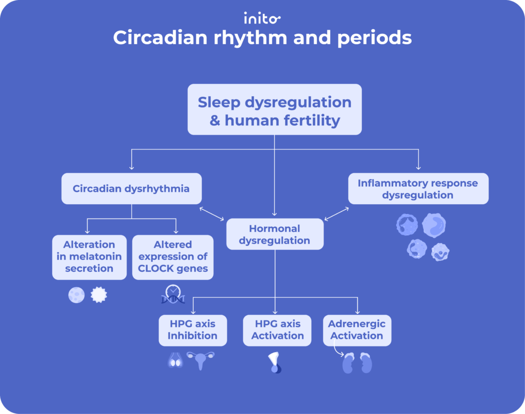 Disruption of the circadian rhythm