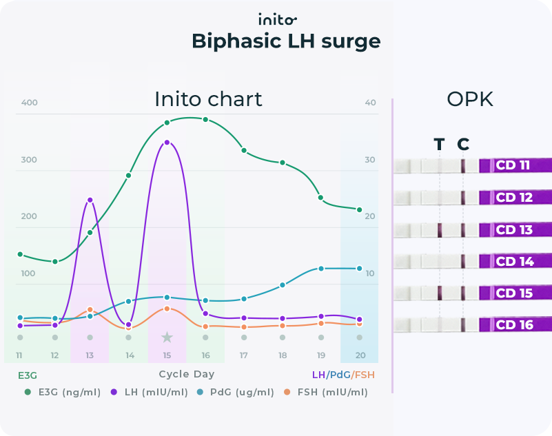 Biphasic surges