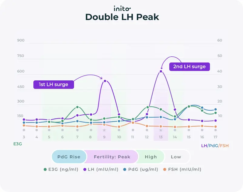 Double LH peak during LH Surge