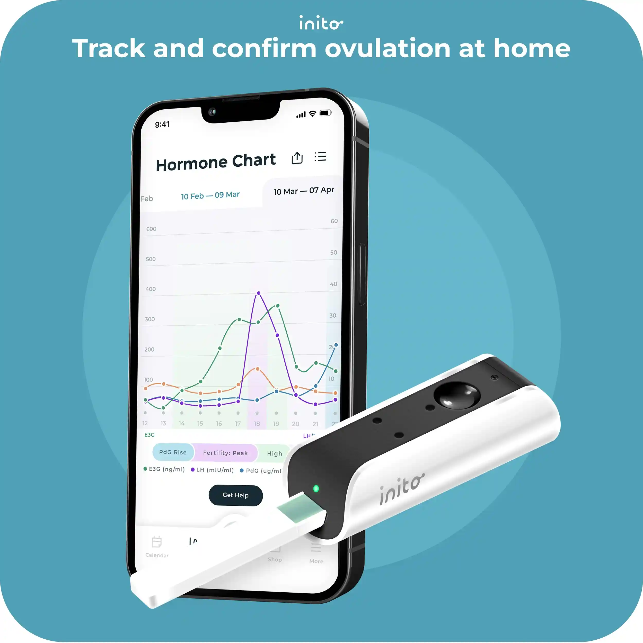 Track and confirm ovulation at home