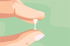 Follicular phase discharge