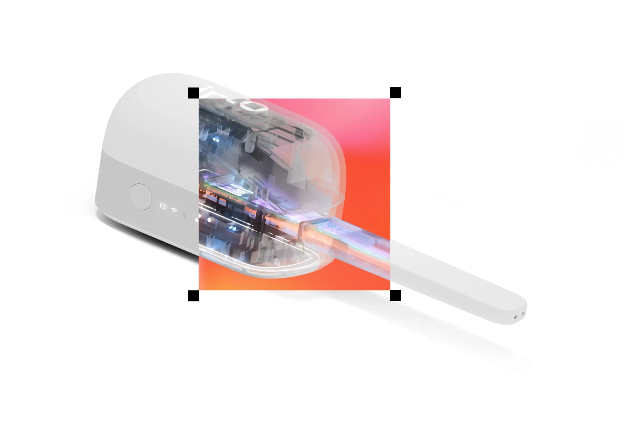 InSight Wireless Reader™ with a test strip in use