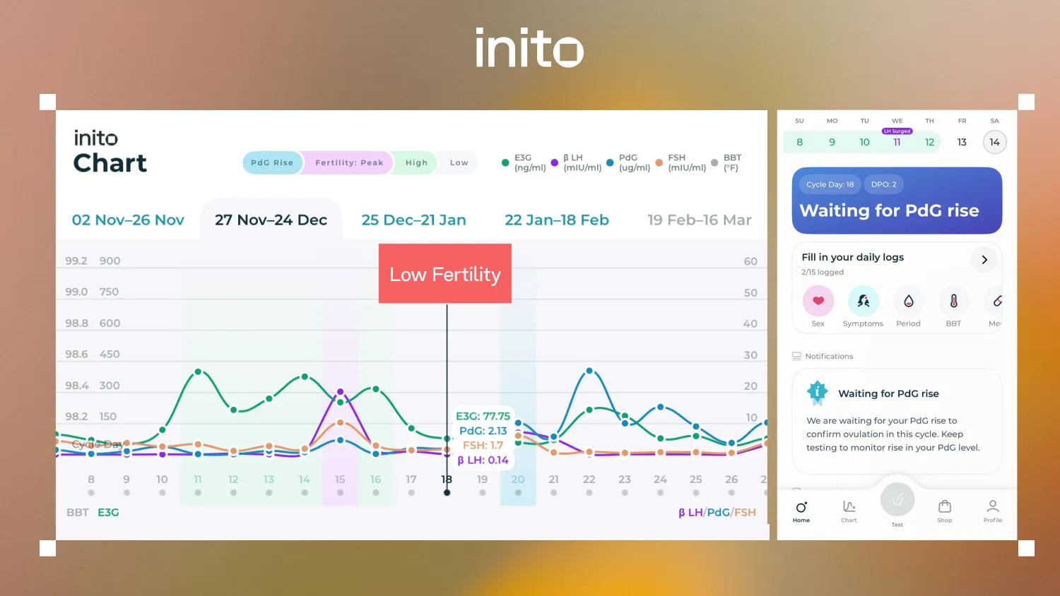 Inito chart waiting for PdG rise
